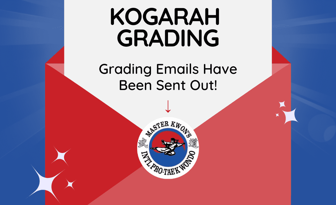 Kogarah – May 2024 Grading Emails Have Been Sent Out!